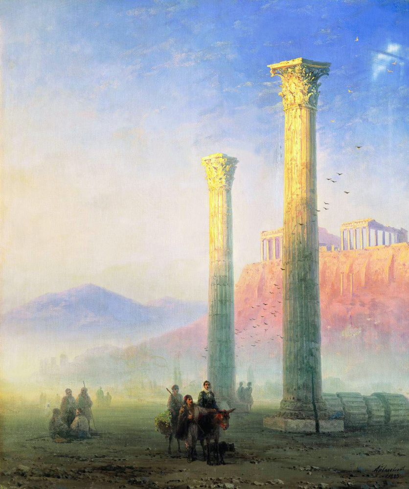 Ivan Aivazovsky. Acropoli di Atene