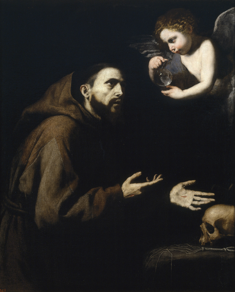 Jose de Ribera. SV. Francis of Assisi and the angel with the water