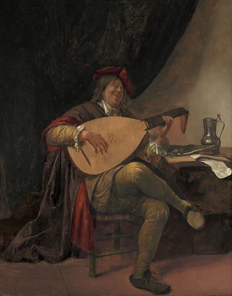 Jan Steen. Self portrait with lute