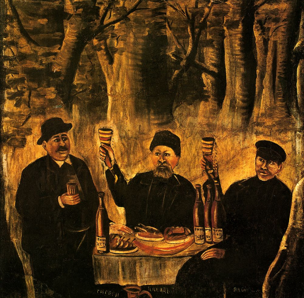 The feast of citizens in the woods