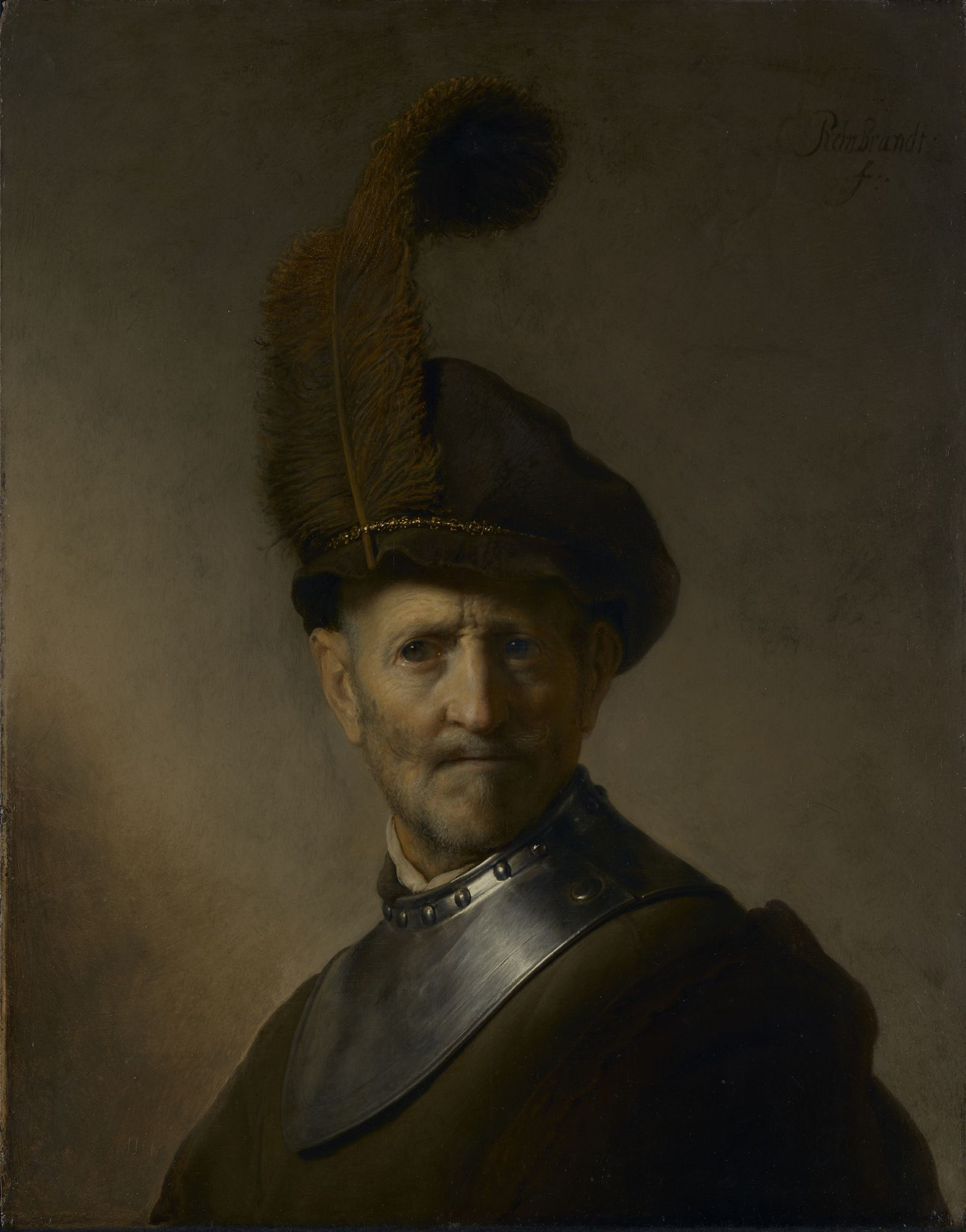 Buy a digital copy: Rembrandt Harmenszoon van Rijn - Viejo hombre en traje  militar, Los Angeles