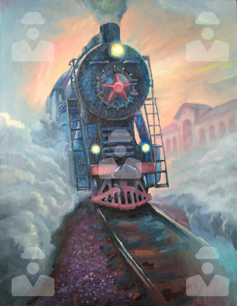 Pavel Valentinovich Sytin. The steam locomotive flies ahead