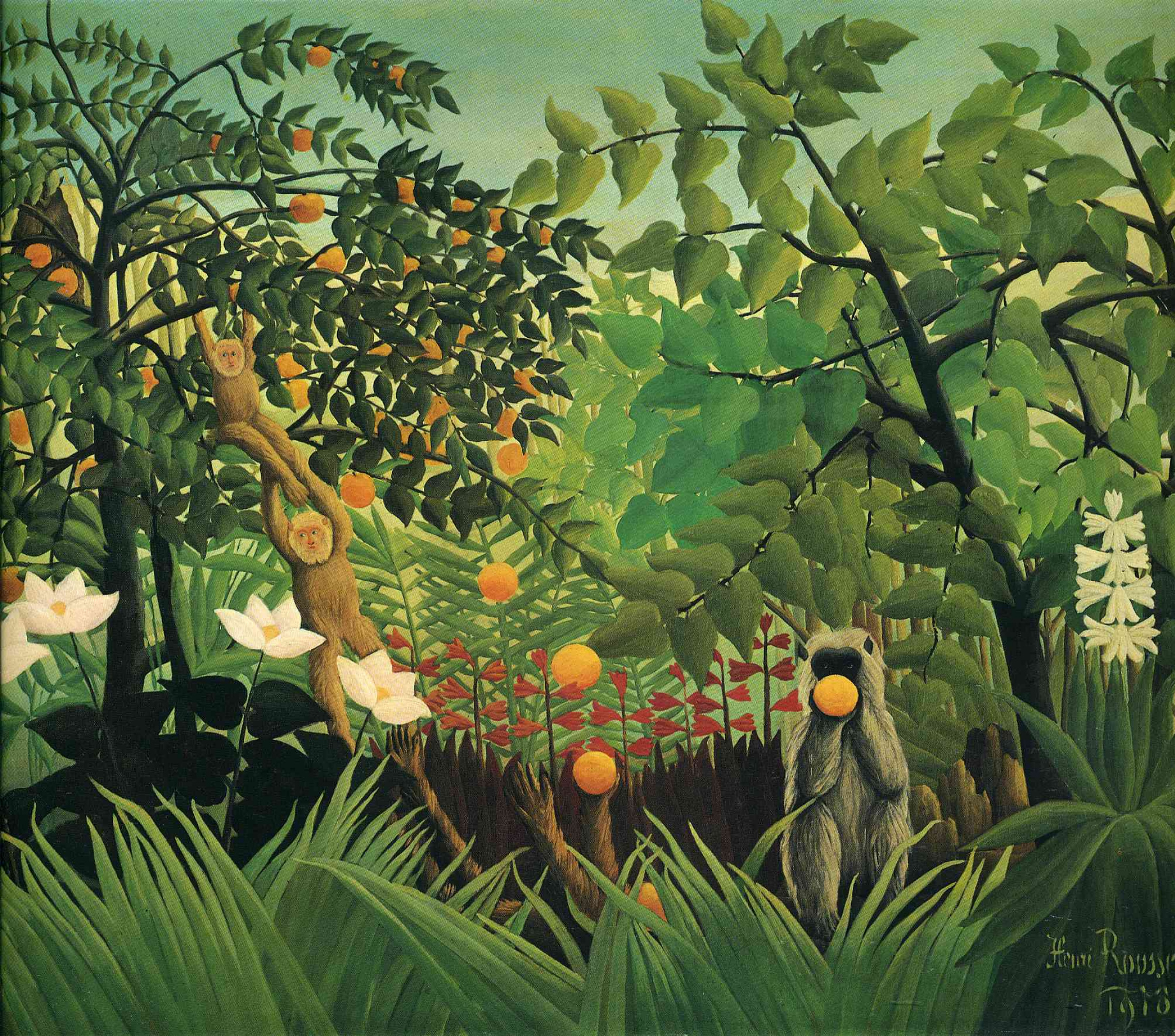 Henri Rousseau Exotic landscape, 1910, 162×130 cm: Descripción de la obra |  Arthive