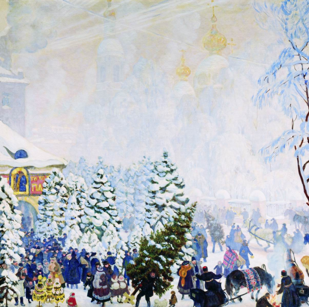 Boris Kustodiev. Christmas fair