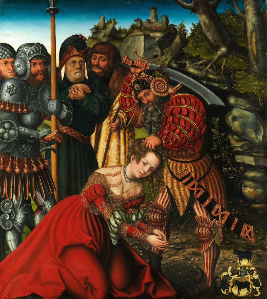 Lucas Cranach the Elder. The martyrdom of St. Barbara