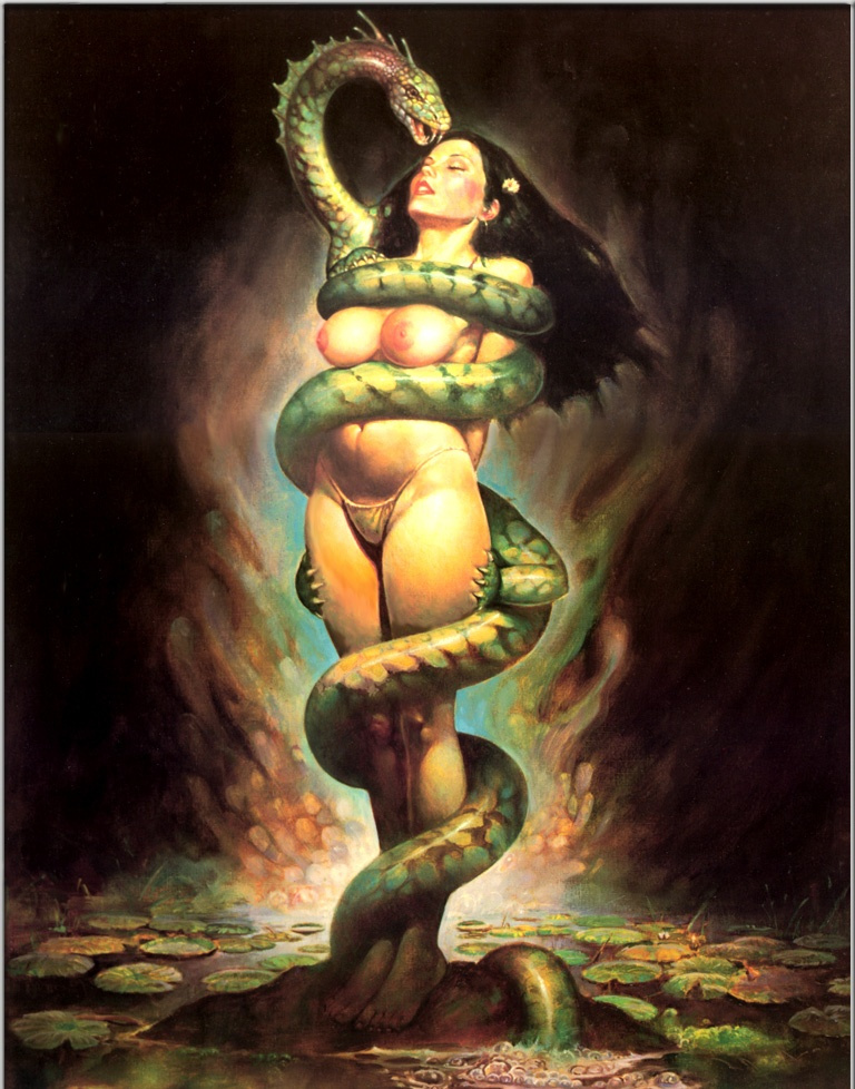 Blass Gallego. The sorceress and the serpent