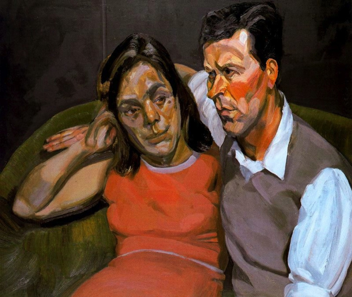 Lucien Freud. Michael Andrews and June