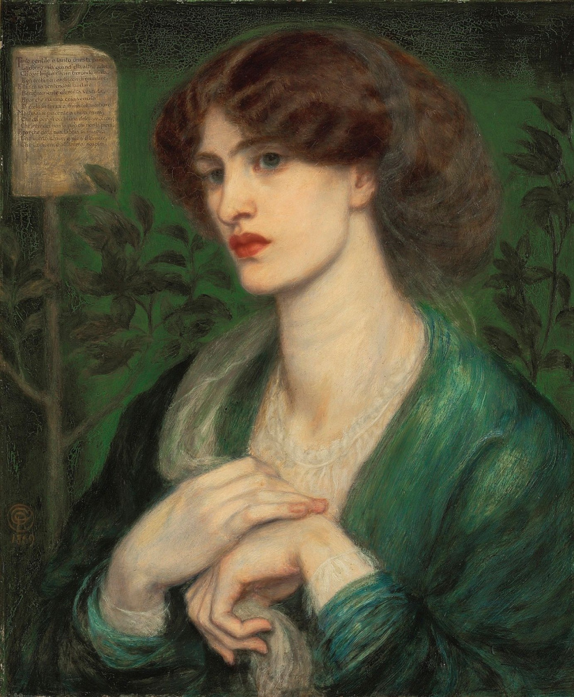 Buy a digital copy: Dante Gabriel Rossetti - Gruß Beatrice (Porträt Von ...