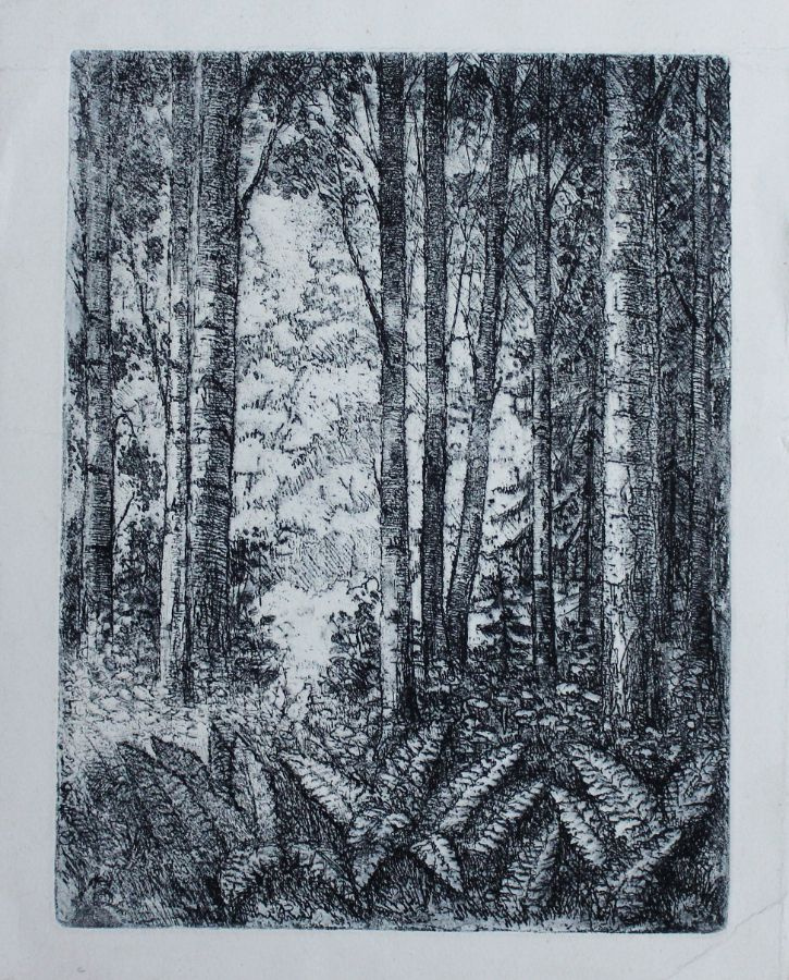 Reuben Filippovich Tupikin. In the woods, the fern