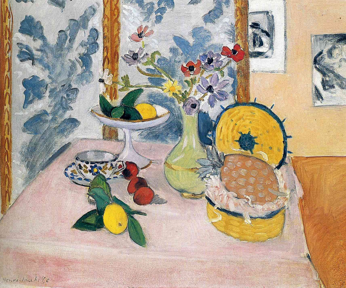 Still life with flowers, pineapple and lemon, 1925, 73×61 cm by Henri ...