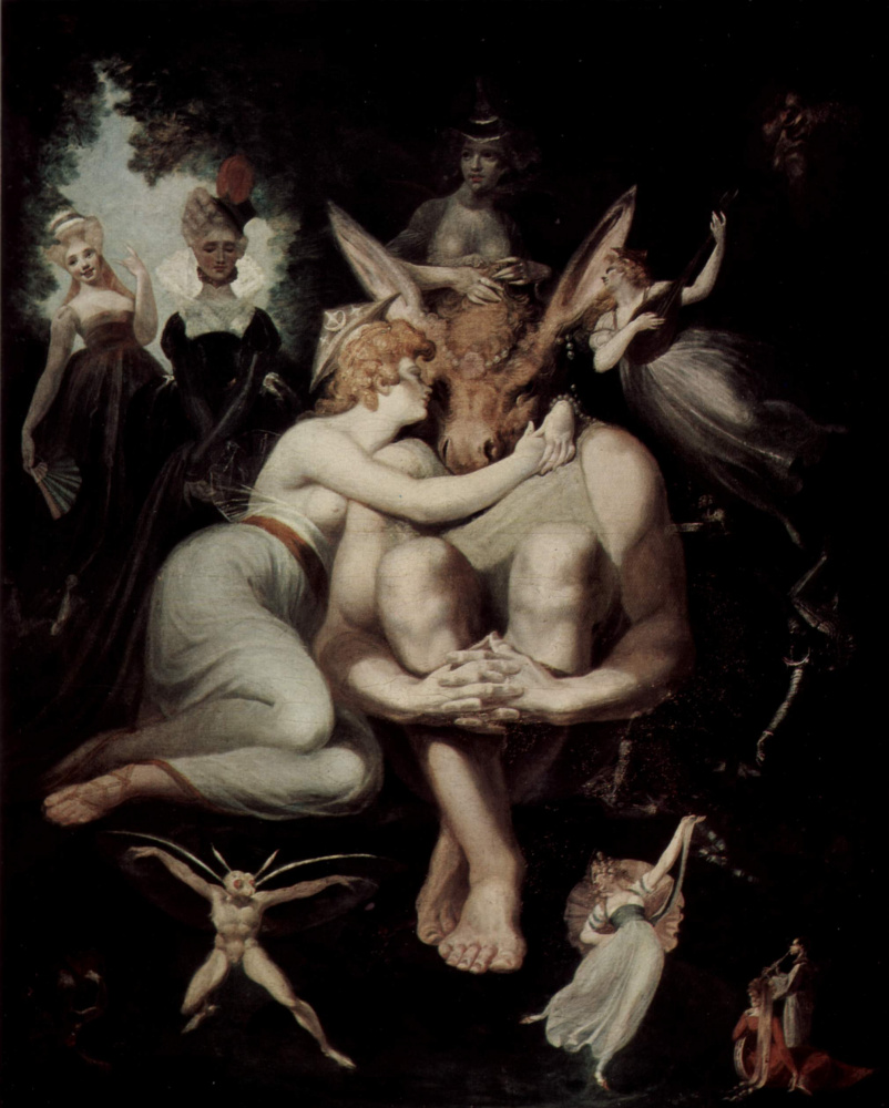 Johann Heinrich Fuessli. The fairy Queen Titania and the base, the weaver with an ass's head