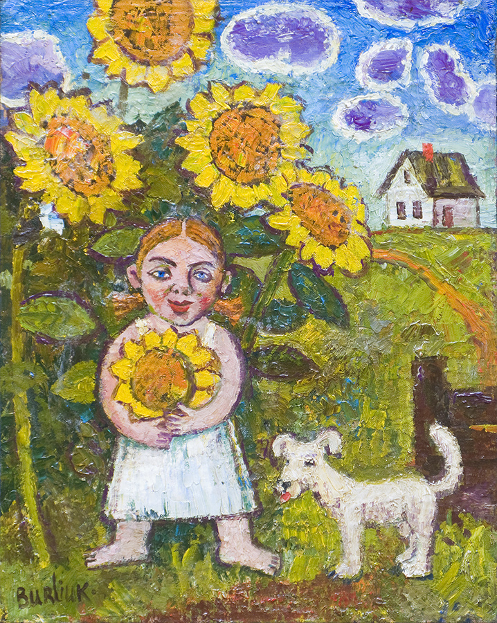 David Davidovich Burliuk. Sunflowers