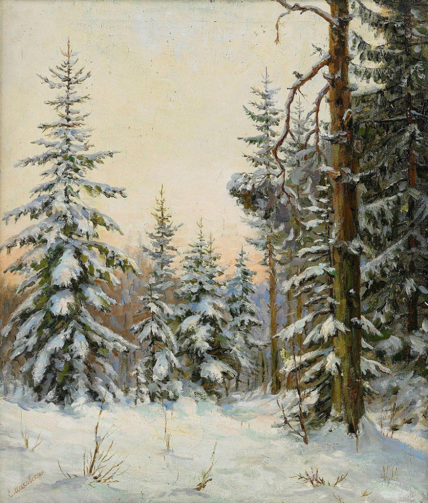 Elena Konstantinovna Luksh-Makovskaya. Winter forest