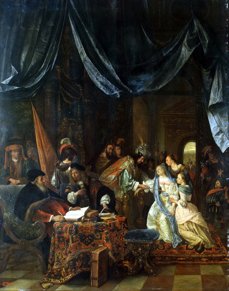 Jan Steen. Esther before Ahasuerus