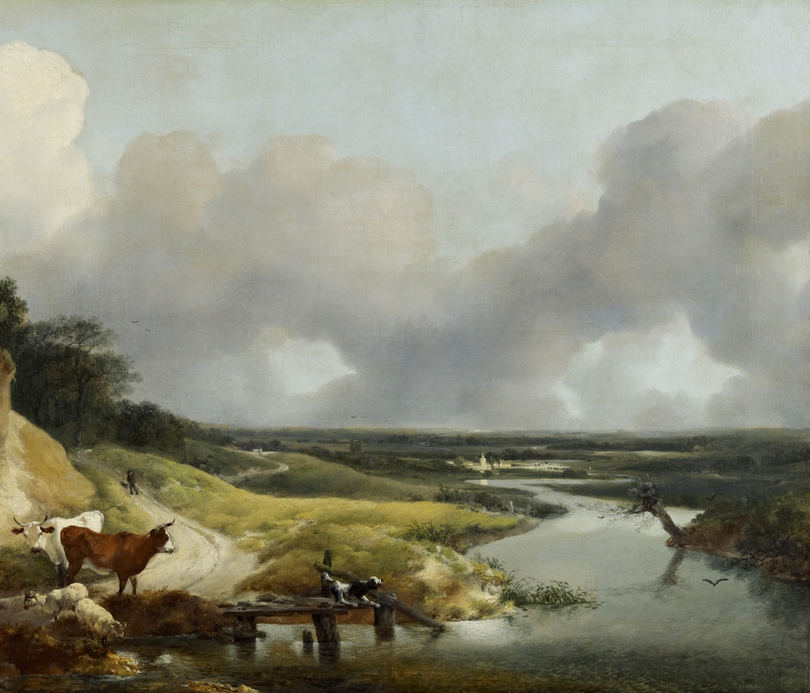 Thomas Gainsborough. Landscape near the village of Cornard. Fragment