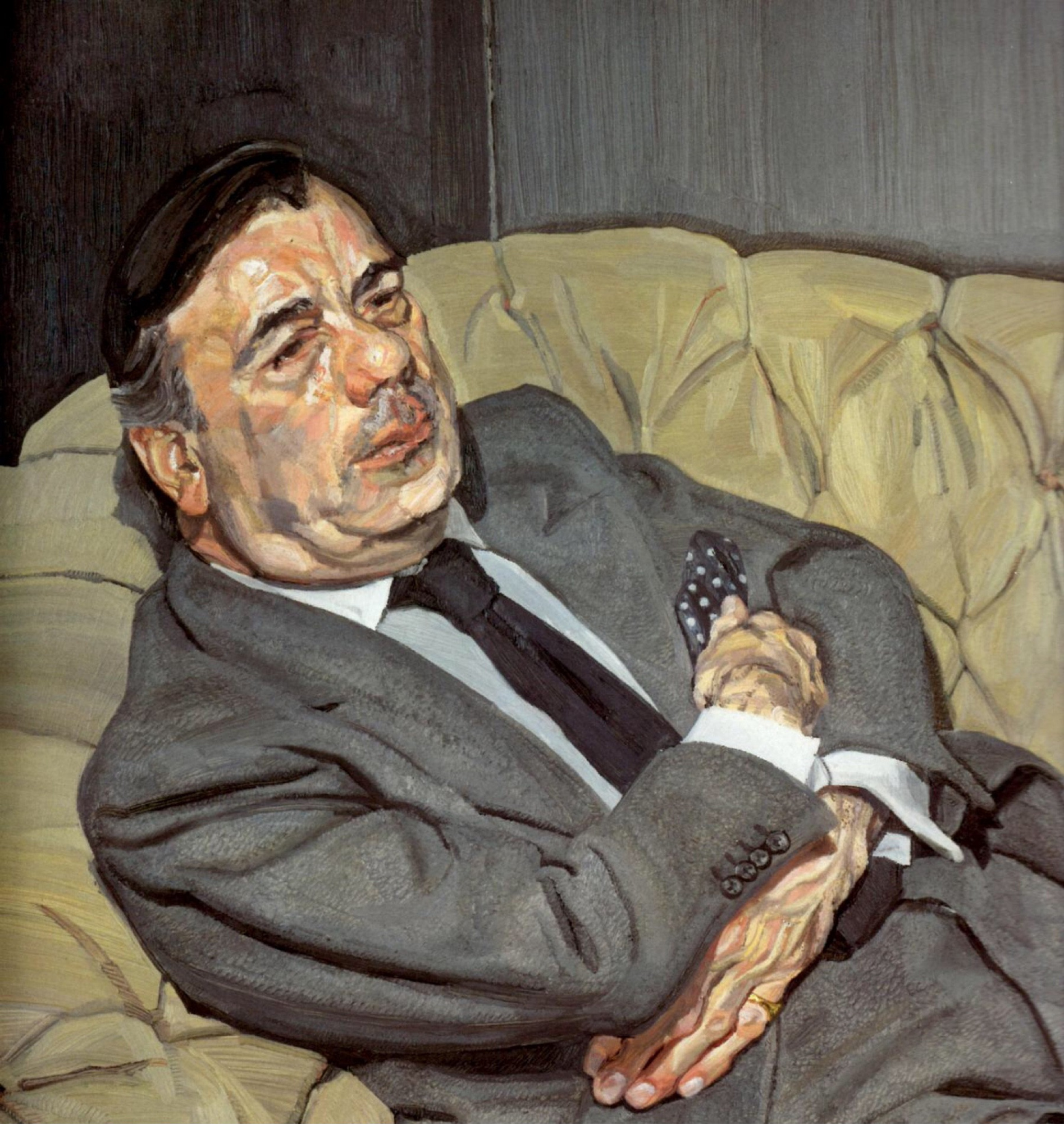 Lucien Freud Guy Half Asleep 1982 71 71 cm Description of the