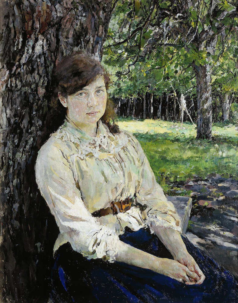 Valentin Aleksandrovich Serov. Sunlit girl. Portrait of M. Y. Simonovich