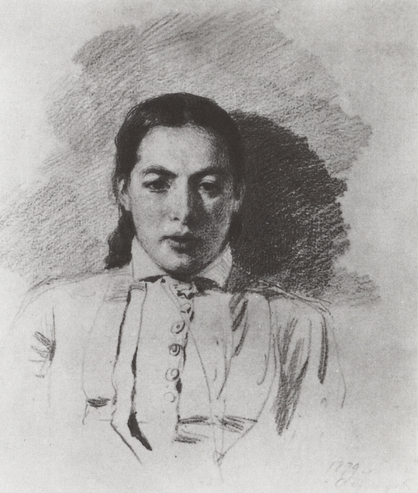 Vasily Polenov. Portrait of Natalia yakunchikovoy, wife Polenov