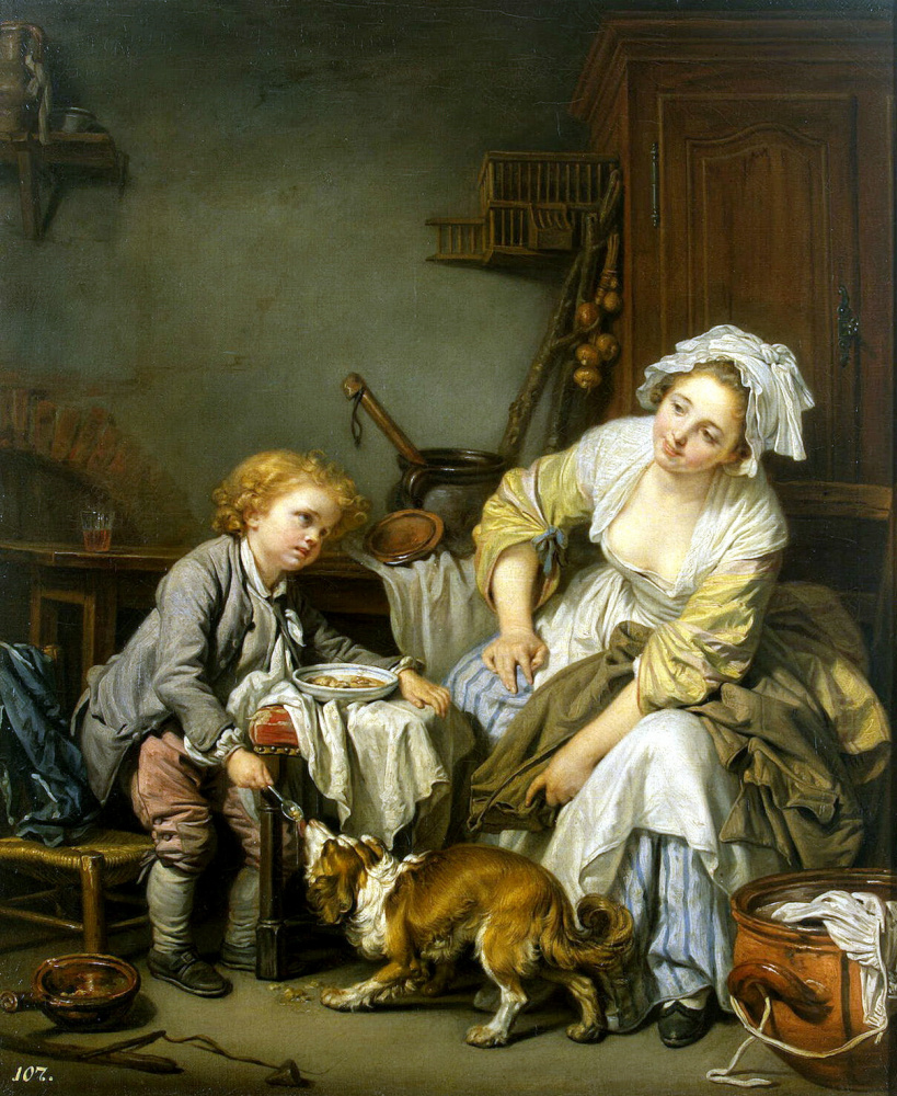 Jean-Baptiste Greuze. Baloane child