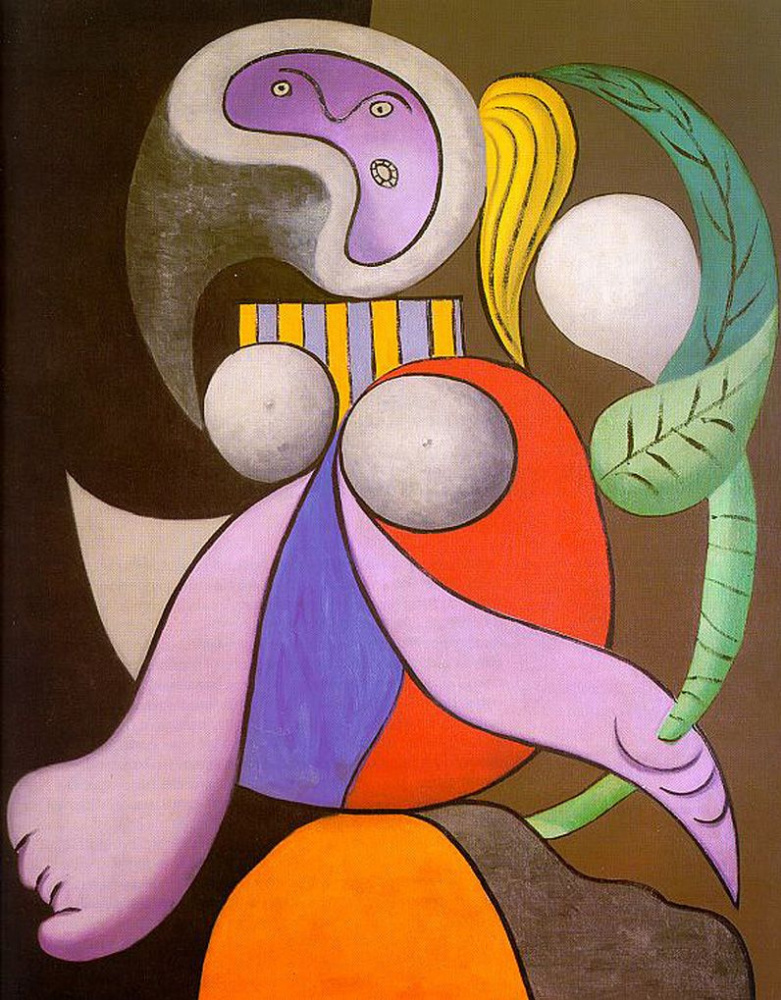 Pablo Picasso. Woman with flowers
