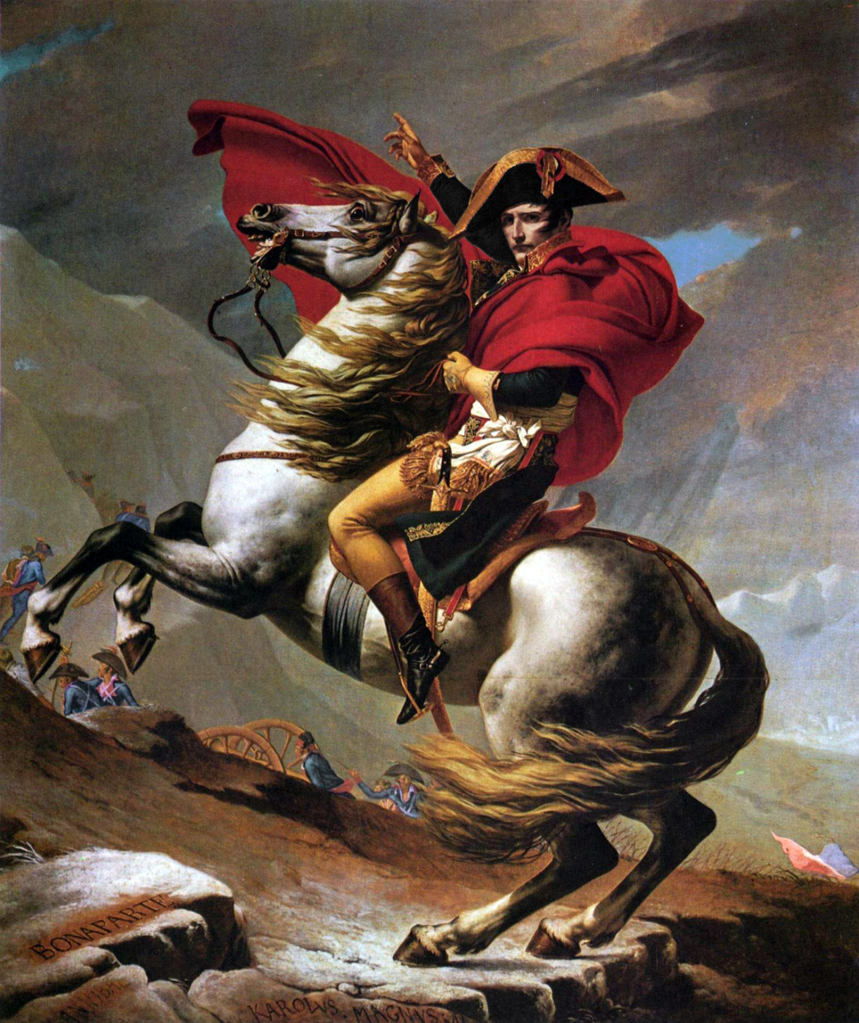 Жак-Луи Давид - Наполеон на перевале Сен-Бернар I, 1803, 231×246 см:  Описание произведения | Артхив