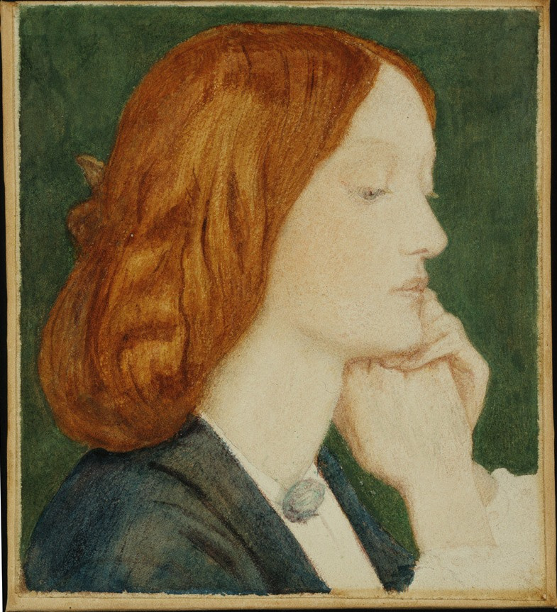Portrait of Elizabeth Siddal, in profile