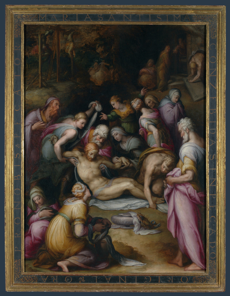 Giovanni Battista Naldini. Lamentation over the dead Christ