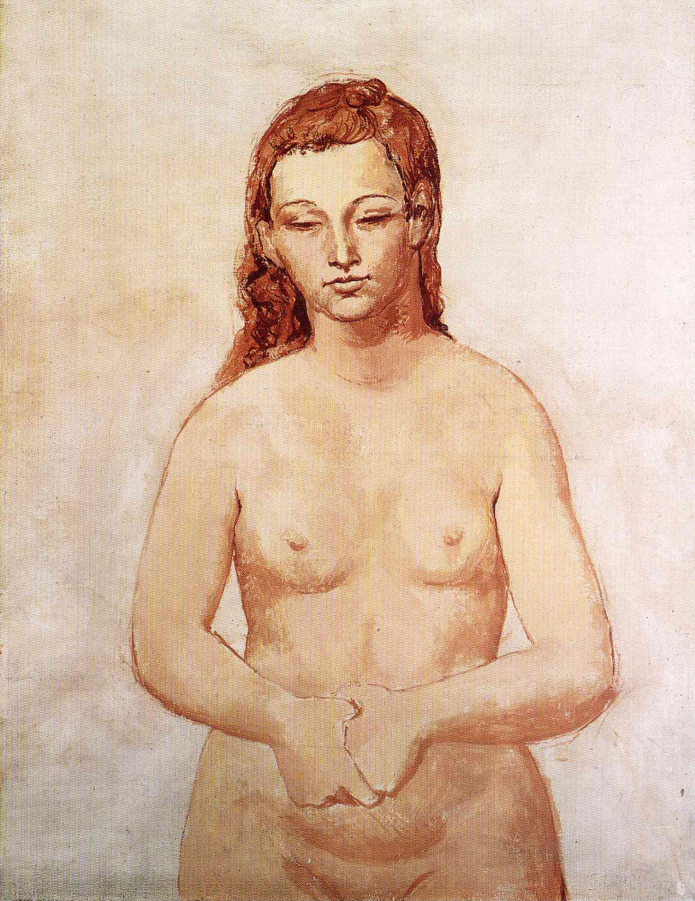 Pablo Picasso. Nude with clenched hands