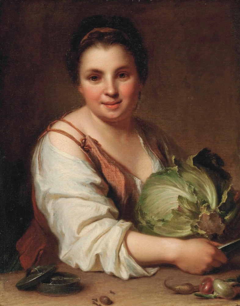 16511717 Jean-Baptiste Santerre France. Cutting cabbage