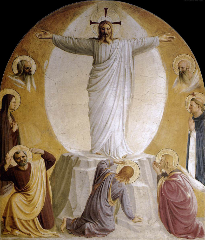 Fra Beato Angelico. Transfiguration. Fresco of the Monastery of San Marco, Florence