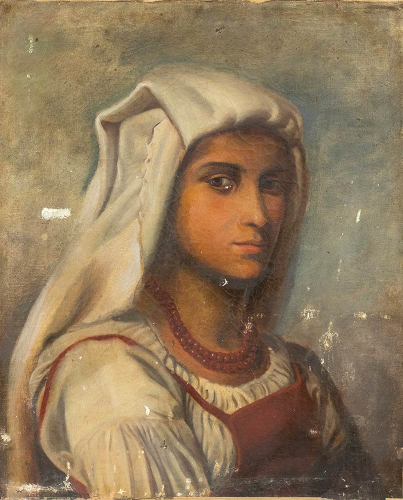 Unknown artist. Woman from Ciociaria with coral necklace