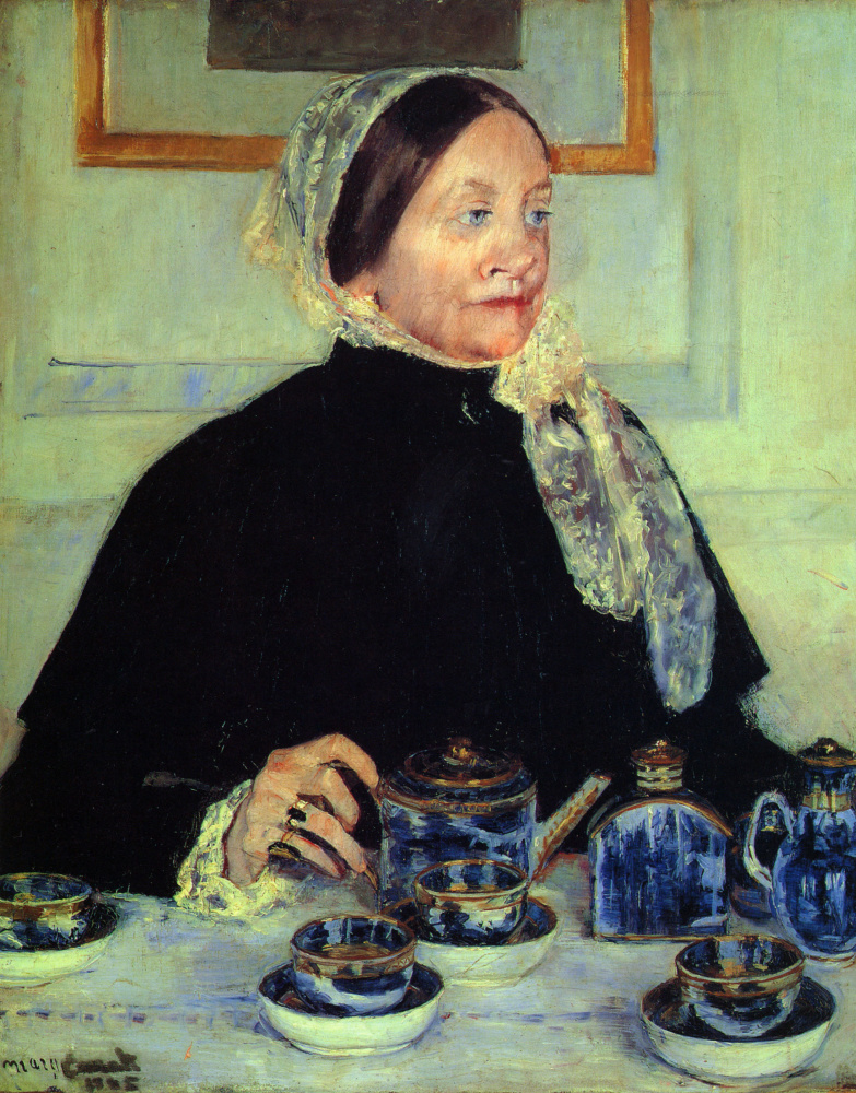 Mary Cassatt. Lady at the tea table
