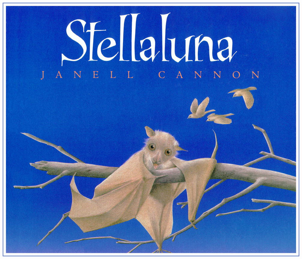 Janelle Cannon. Illustration of the children's book of Stellaluna 01. Cover