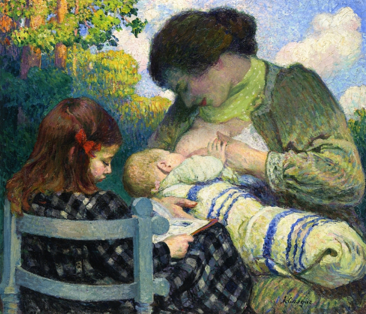 Henri Lebasque. Motherhood, Madame and her children