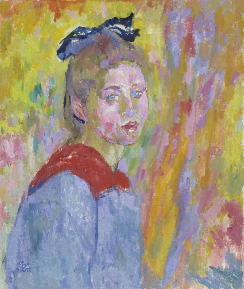 Giovanni Giacometti. Portrait Of Louise Pirater