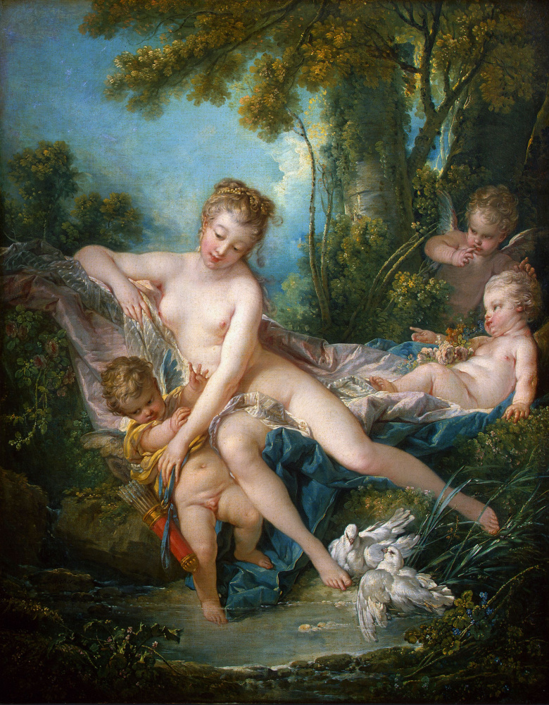 Francois Boucher. Venus consoling Love