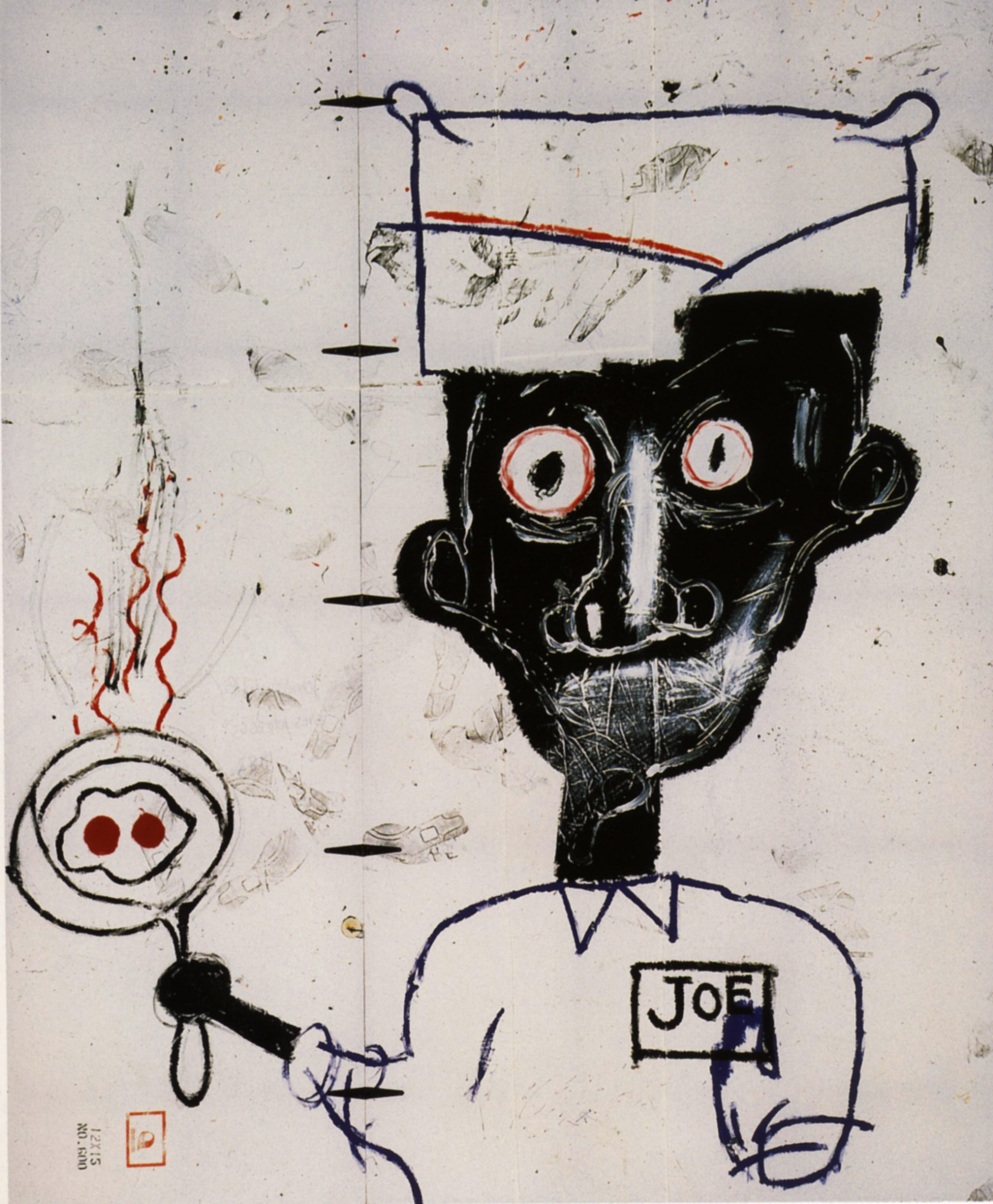 Eyes and eggs, 1983, 246×302 cm by Jean-Michel Basquiat: History