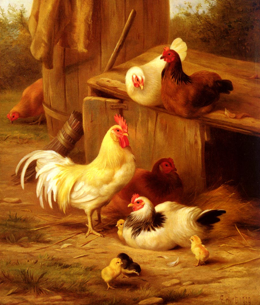 Эдгар Хант картина цыплята