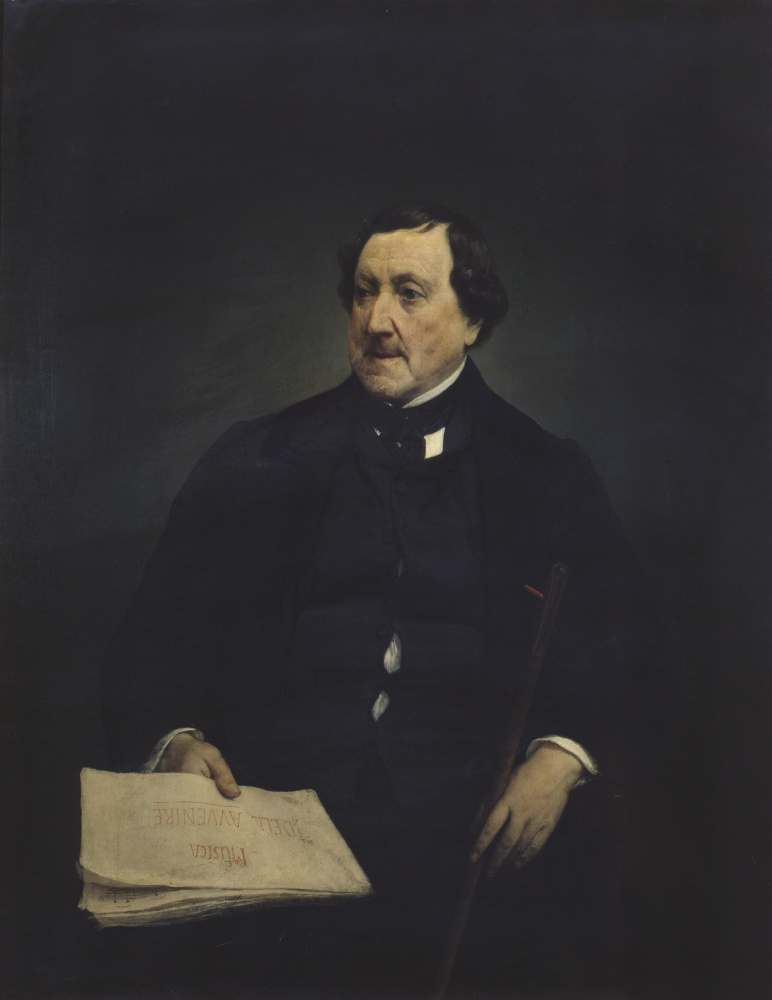 Francesco Ayets. Portrait of Gioacchino Rossini