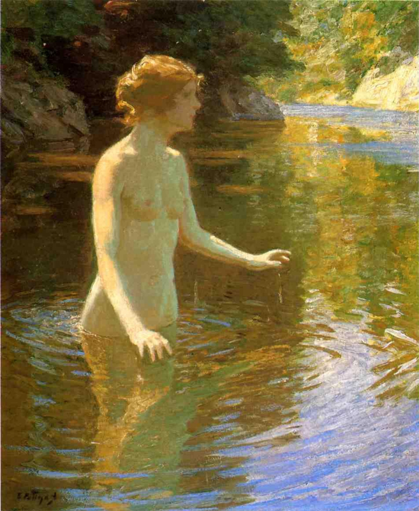 John Henry Twachtman. Enchanted pool