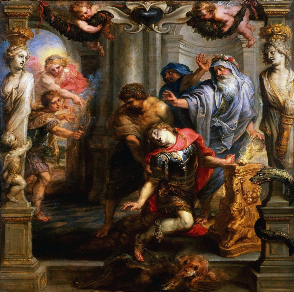 Peter Paul Rubens. The Death Of Achilles