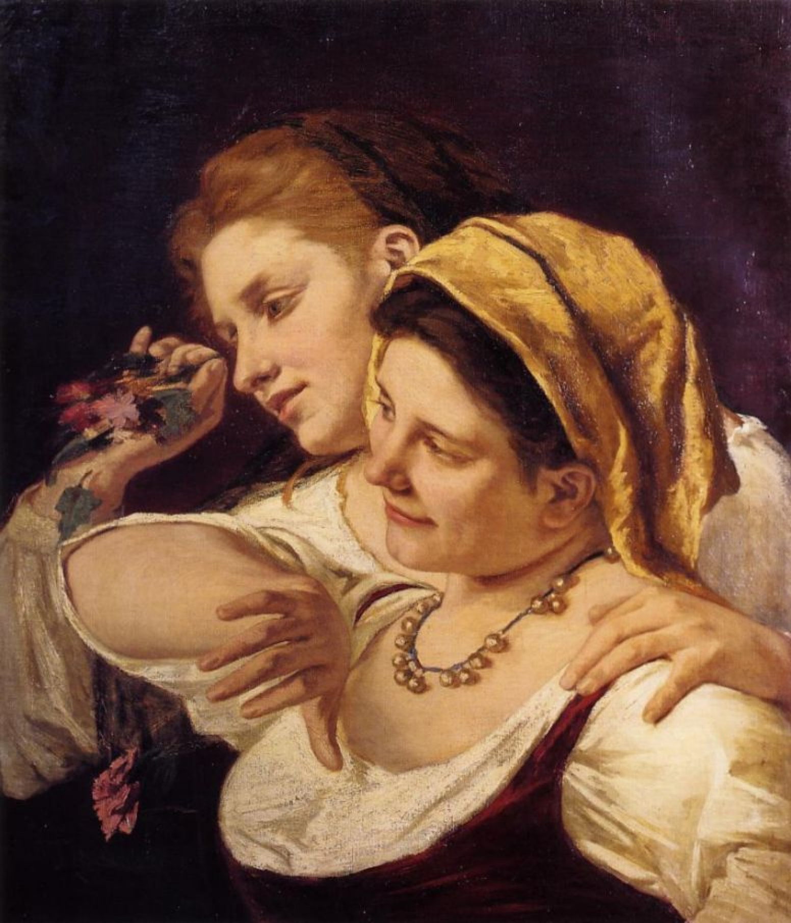 two women in love art