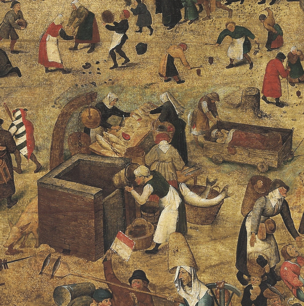 Peter Brueghel the Younger. Battle of carnival and Lent (canvas). A Fragment Of The V