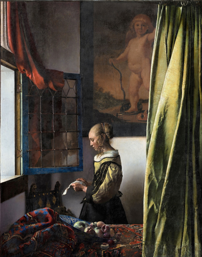 Jan Vermeer. Girl a letter at an open window