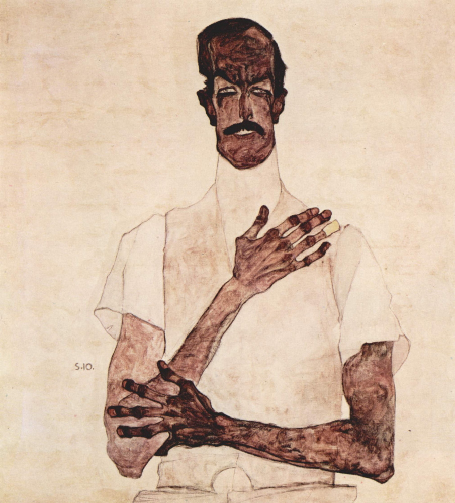 Egon Schiele. Portrait of Erwin von Graff