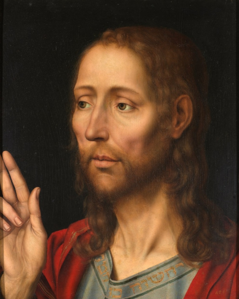 Quentin Metsis 1466 - 1530. Portrait of Christ the Savior