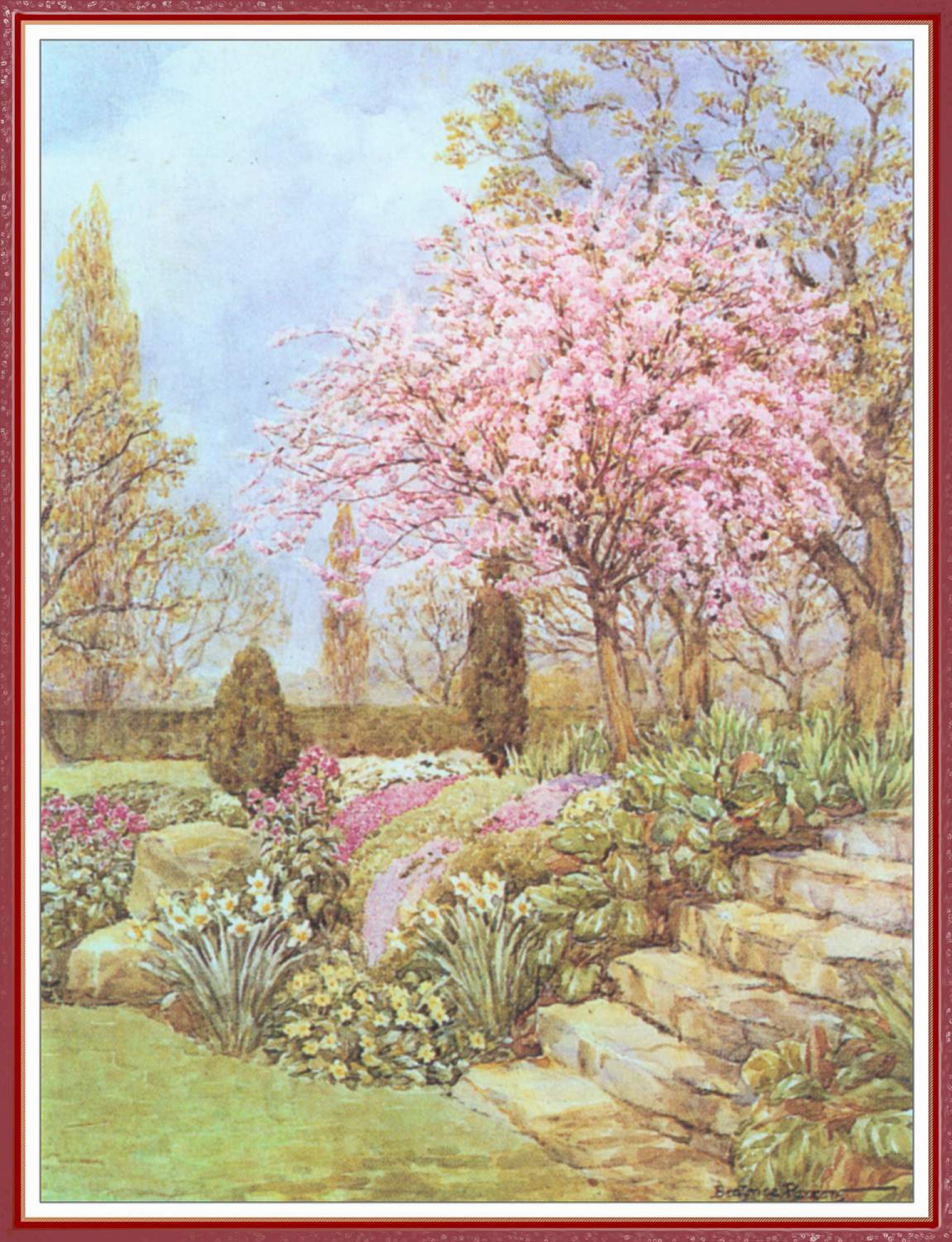 Cherry blossoms by Beatrice Parsons History Analysis Facts