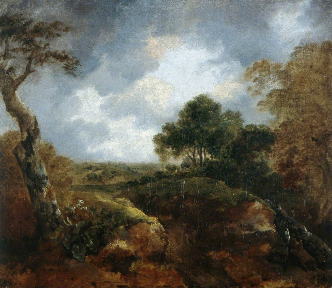 Thomas Gainsborough. Landscape on the edge of the forest