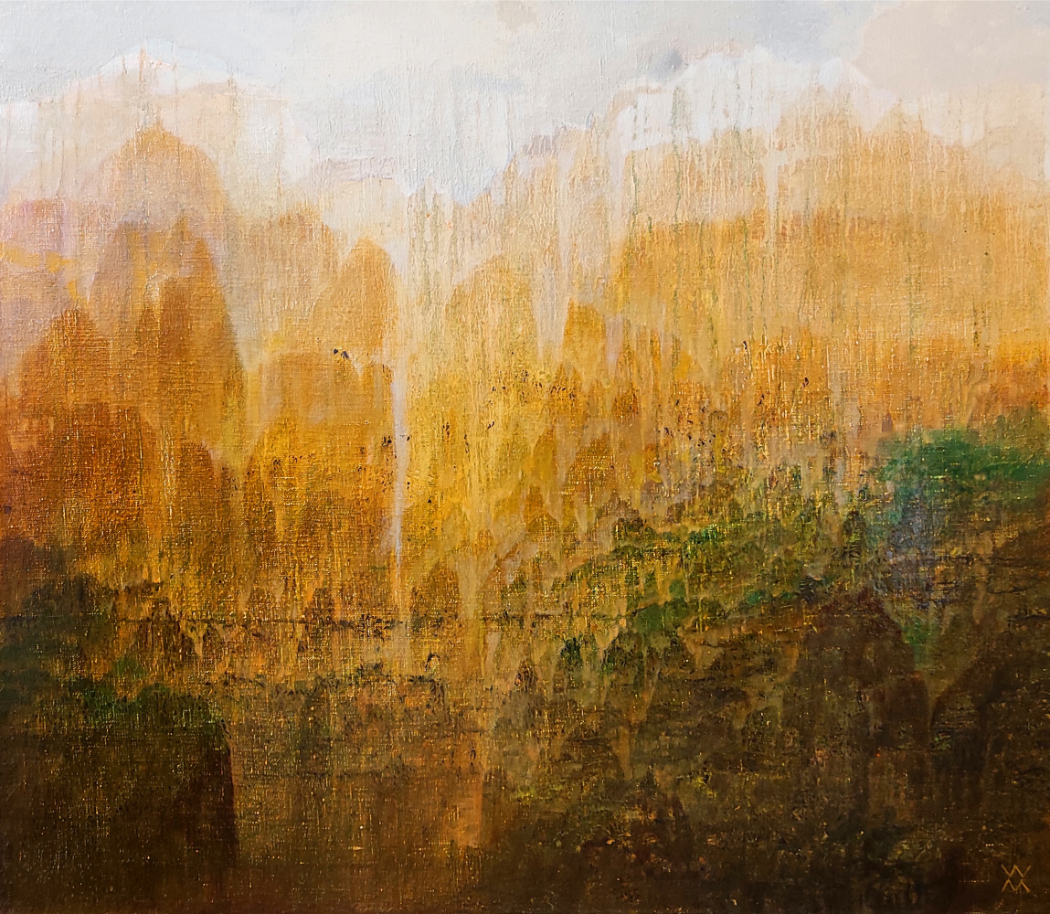 Vladimir Mandrichenko. Japan is born. Yellow landscape