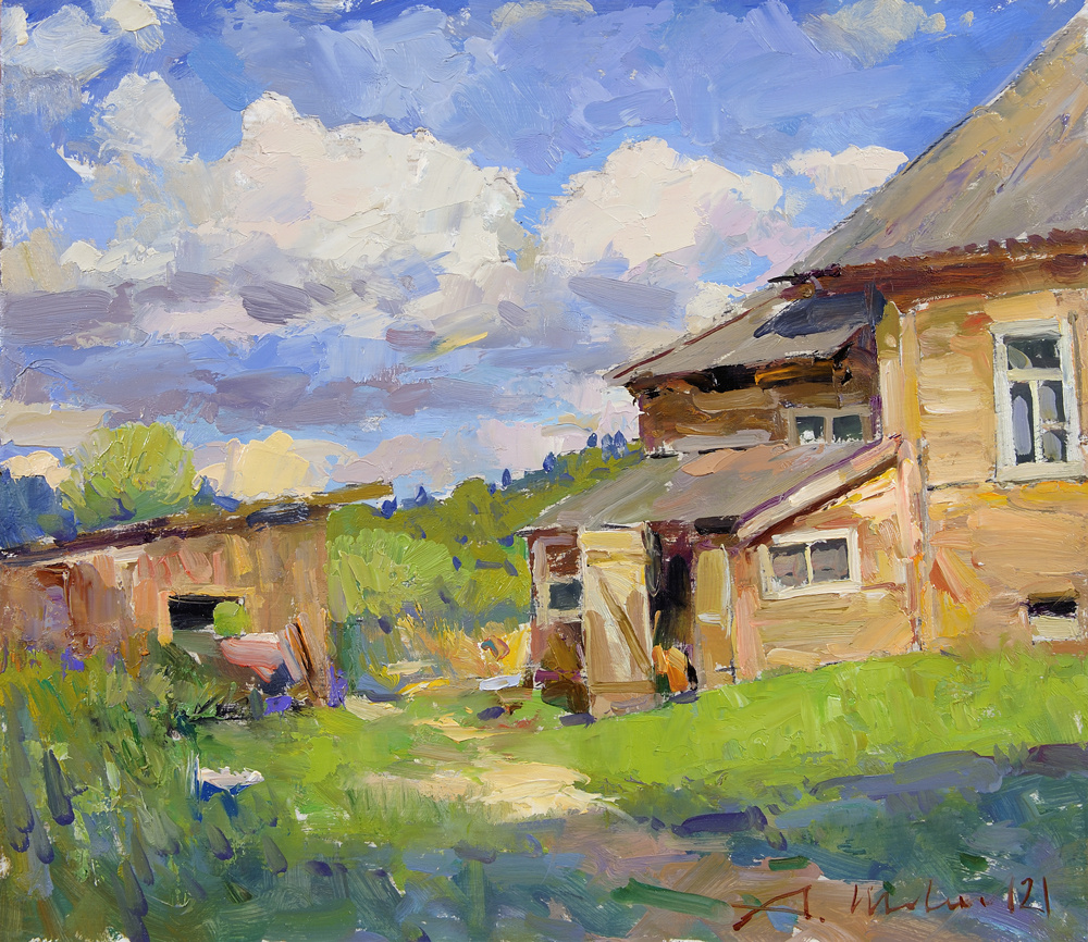 Alexander Shevelyov. Sunny day.D.V.P.,oil 31,5 x 35,8 cm.2021